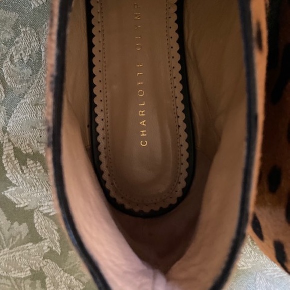 Charlotte Olympia Leopard Print Ankle Boots - Picture 8 of 10